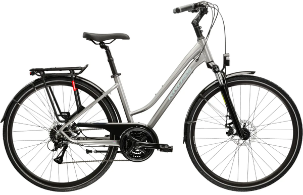 KROSS TRANS 3.0 D M(17") 28 rower SREBRNO SZARY POŁYSK (B8)