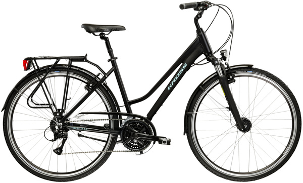 KROSS BERG TR 5.0 D L(19") 28 ROWER CZARNY/TURKUSOWY MAT