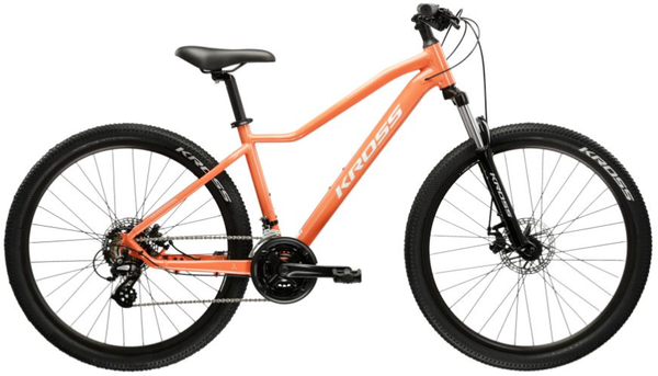 KROSS LEA 2.0 XS(14") 27,5 rower RÓŻOWY-ŁOSOSIOWY SREBRNY POŁYSK A2