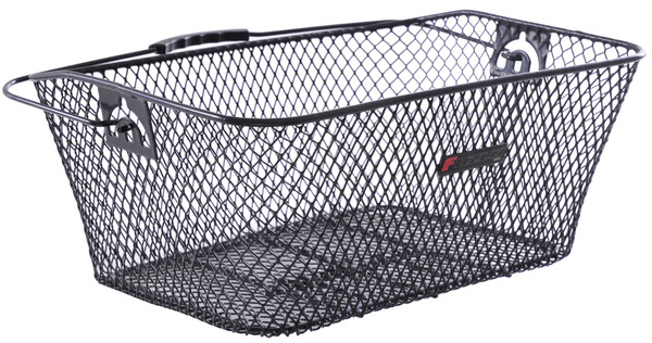 Koszyk metalowy na tył na bagażnik siatka czarny 40-30-17 cm HT-122