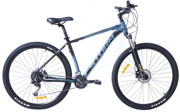 Storm 29 SHARK 4.0 Man 19" czarno-niebiesko-żółty połysk rower