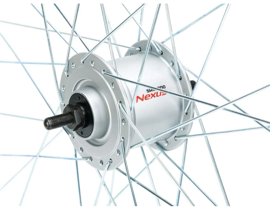 Koło 28 przód p/MTB AG Motors sreb (1) szlif p. SHI srebrna z pr. 30003, sz, oc