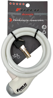 Zapięcie rowerowe retro TY560 10x1200mm białe