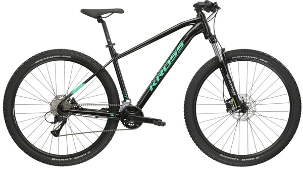 KROSS LEVEL 1.0 29" M (17") ROWER CZARNY ZIELONY POŁYSK (D1)