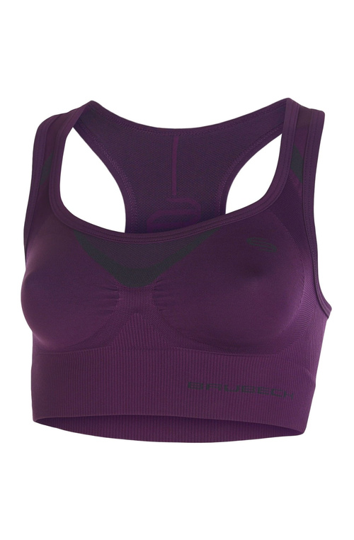 Damski stanik sportowy Brubeck Crop Top purpurowy S CR10070