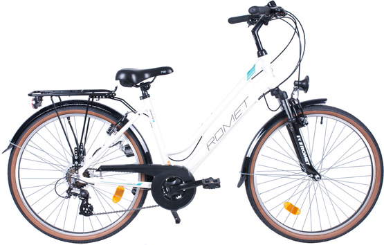 Rower Romet Gazela 26 1 M(17") biało-turkusowy