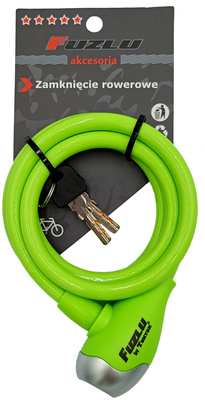Zapięcie rowerowe retro TY560 10x1200mm zielone