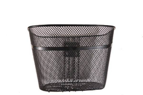 Kosz przód montowana na stałe czarny HT-010