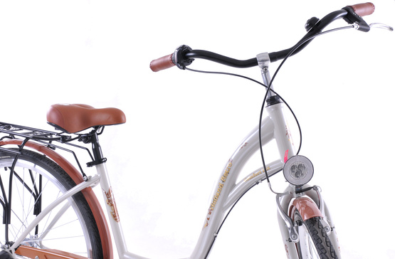 Rower Holland Retro 28 3s szaro-brązowy