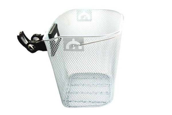 Kosz rowerowy przód mocowany na klick biały HT-025W biały