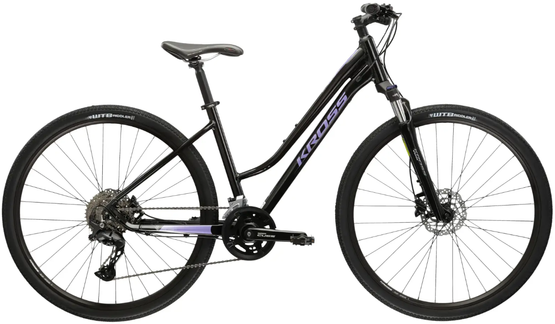 KROSS EVADO 7.0 D L(19") 28 rower CZARNY FIOLETOWY POŁYSK (A6,I9)