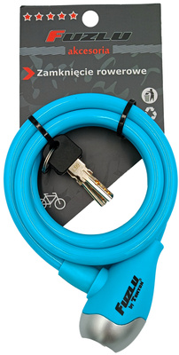 Zapięcie rowerowe retro TY560 10x1200mm niebieskie