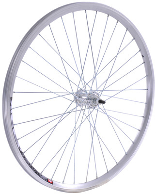 Koło 26 wolnobieg V stożek p/al silver AN