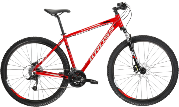 KROSS HEXAGON 5.0 L(21") 29 rower CZERWONY SZARY POŁYSK MS