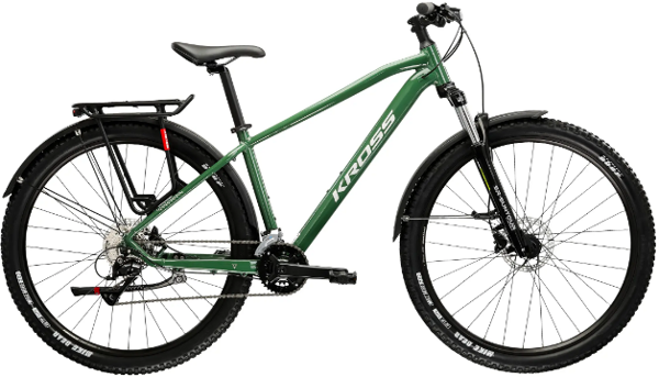 KROSS HEXAGON 4.0 EQ M(17") 29 rower ZIELONY SREBRNY POŁYSK (C7)