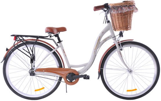 Rower Holland Retro 28 3s szaro-brązowy