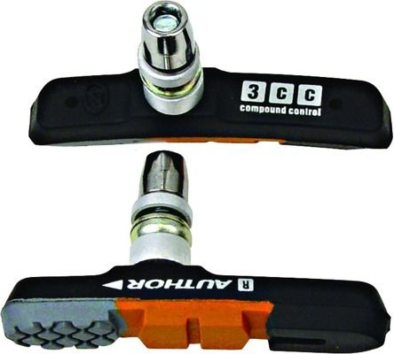 Klocki hamulcowe Author ABS-3CC czarny-pomaraniczowy-szary 4szt.