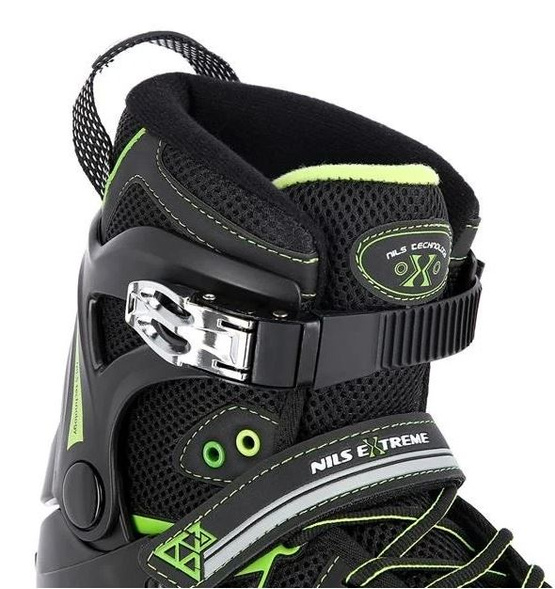 Łyżworolki Nils Extreme NA9022 czarno- zielone rozm. 40