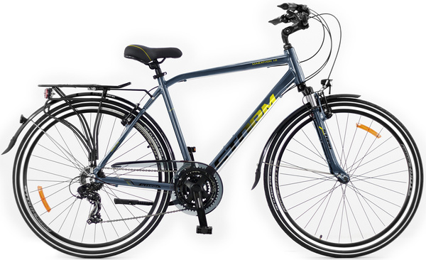 Storm 28 MARATHON 5.0 Man 19" niebiesko-czarno-żółty mat aluminium rower