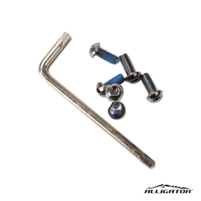 Śruby tarczy hamulcowej Alligator DBB05 M5x10mm tx25 srebrna
