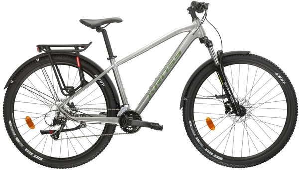 KROSS HEXAGON 4.0 EQ M(17") 27,5 rower SZARY ZIELONY POŁYSK (C13)