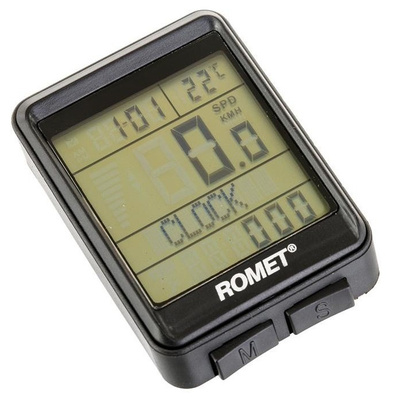 Licznik rowerowy bezprzewodowy BKV 1557 czarny et/ logo Romet