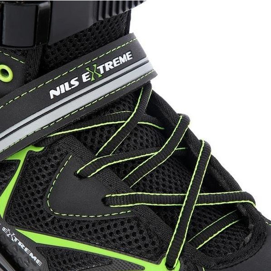 Łyżworolki Nils Extreme NA9022 czarno- zielone rozm. 40