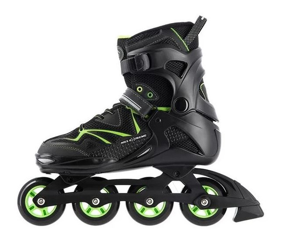 Łyżworolki Nils Extreme NA9022 czarno- zielone rozm. 40