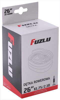 Dętka rowerowa 26x1,75/2,10 (26x1,75/2.125) Fuzlu AV 48mm