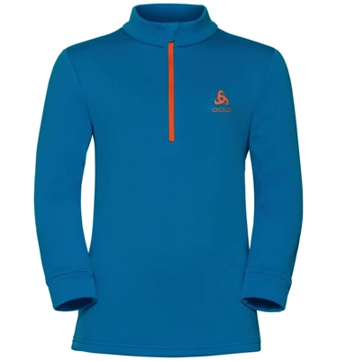 Bluza dziecięca Odlo Midlayer 1/2 Snowbird niebieski rozmiar 140