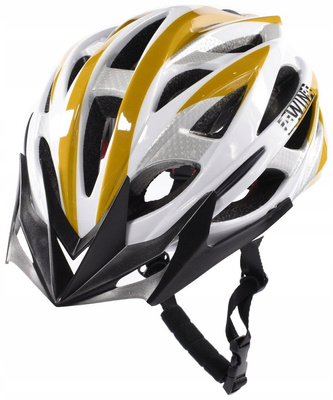 Kask rowerowy Awina by Moon MTB M żółto/ biały