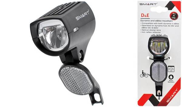 Lampa Smart BL141W-01 30Lux odblask dynamo e-bike