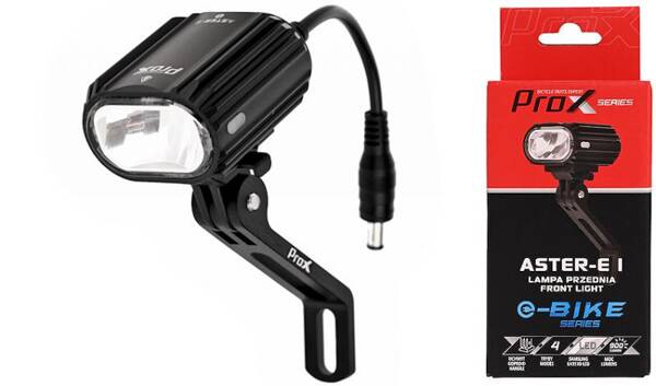 Lampa przód Prox Aster I x power cree, e-bike DC 5-15V