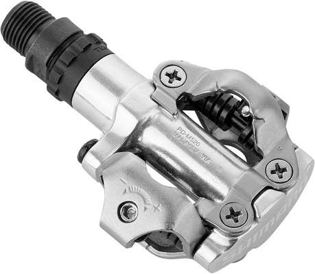 Pedały SHIMANO Deore SPD M520 srebrne + bloki