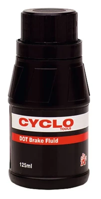 Płyn hamulcowy dla hydraulicznych hamulców tarczowych rowerowych Cyclo-Tools Dot Brake Fluid125ml