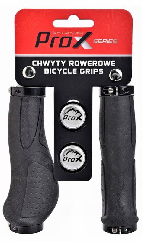 Chwyty ProX GP-80 czarne 130mm ergo gel, skręcane