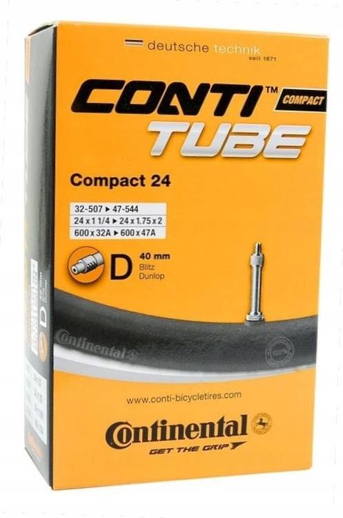 Dętka Compact 24 Dunlop DV40mm 32-507/47-544