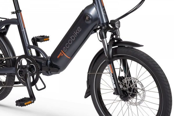 Ecobike rower elektryczny RHINO BLACK 20 składak 