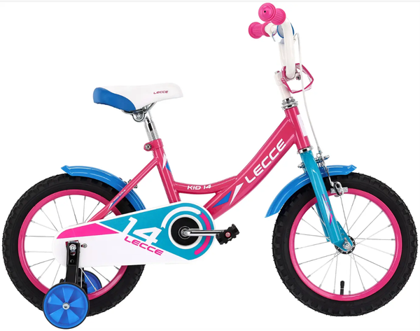 Rower dziecięcy 14 LECCE Girl różowo-niebieski