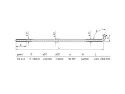 Szprycha DT Revolution 294 mm stal.blk.2.0/1,5/2.0 z hyplem